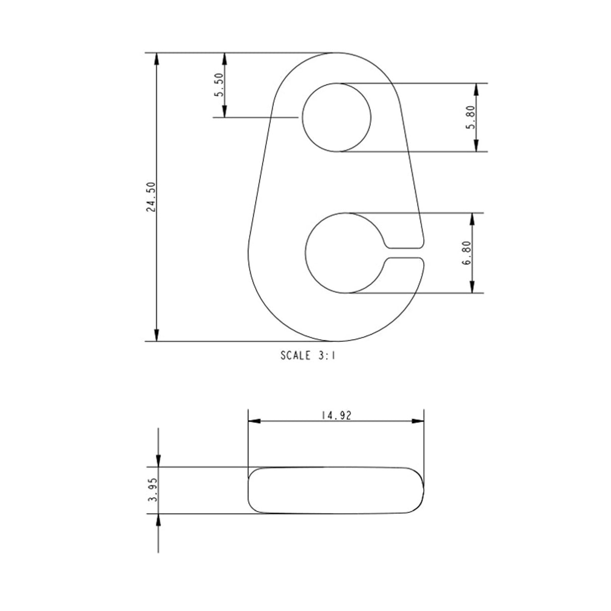 Allen Brothers 26MM Inglefield Clip (Flags)