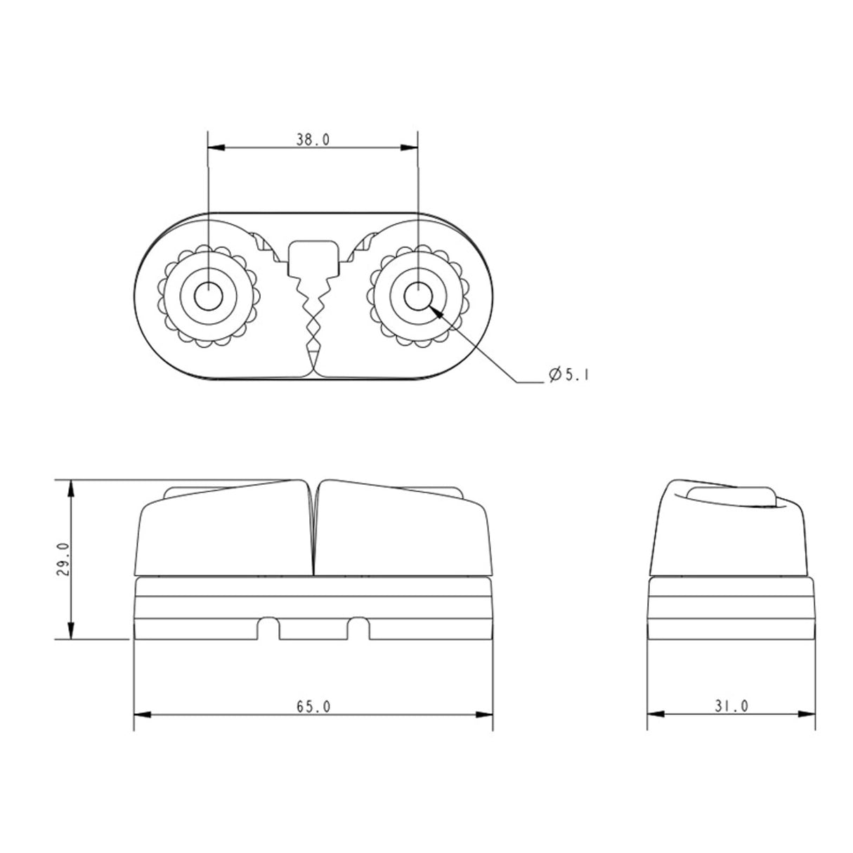 Allen Brothers 4-10MM Medium Ball/B Cam Cleat