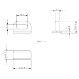 Allen Brothers 15MM X 32MM Nylon Track Slide