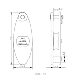 Allen Brothers 25MM Vang Block Singl Clev/Becket