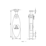 Allen Brothers 25MM Vang Block Single Key/Becket