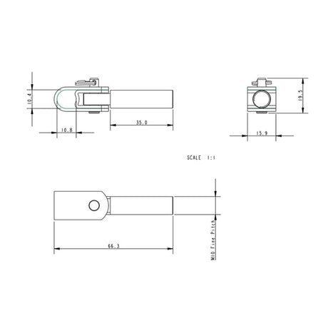 Allen Brothers Stainless Steel Batten Connector