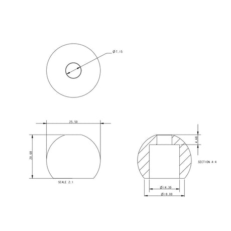 Allen Brothers Ball Stopper For 6mm Line