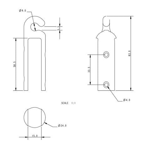 Allen Brothers Nylon Spinnaker Boom Hook