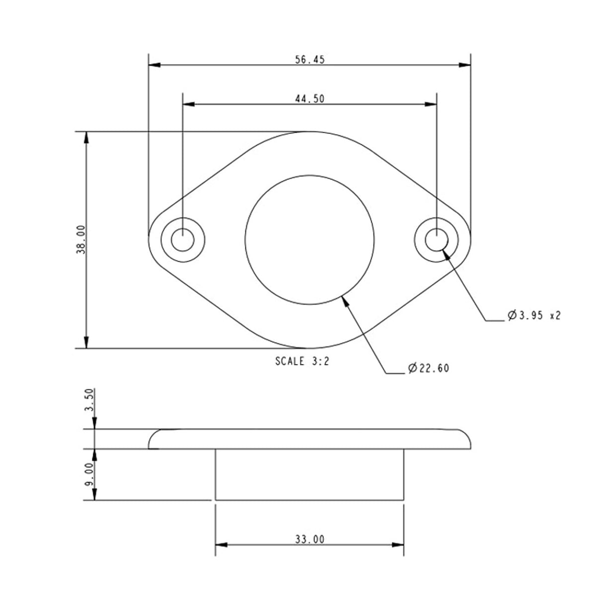 Allen Brothers 20MM X 33MM Deck Bush
