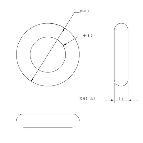 Allen Brothers 14MM X 18MM Nylon Sail Ring