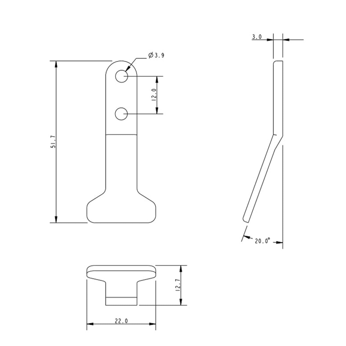 Allen Brothers Rudder Retaining Clip