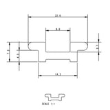 Allen Brothers T-Track Drilled X 3660MM