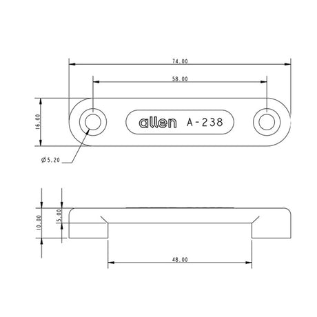 Allen Brothers 74MM Nylon Lacing Strap