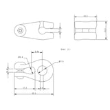 Allen Brothers 5mm Nylon Jib Hank