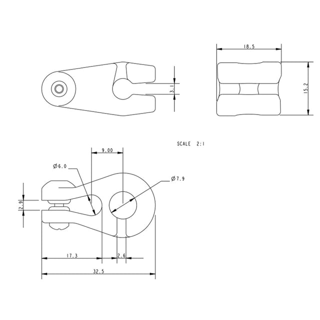 Allen Brothers 5mm Nylon Jib Hank