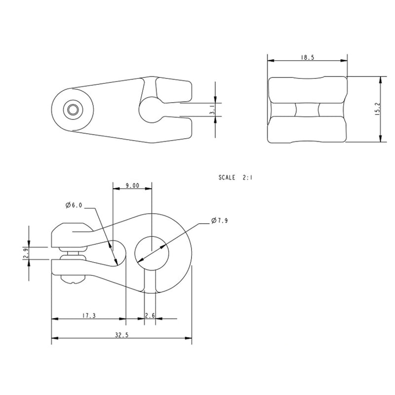 Allen Brothers 5mm Nylon Jib Hank
