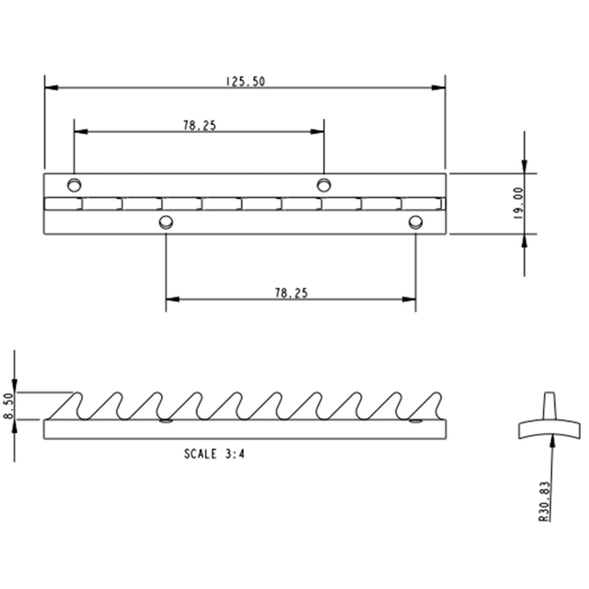 Allen Brothers 126mm Hook Rack