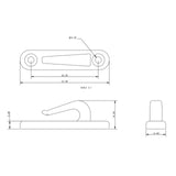 Allen Brothers 4MM Nylon Snap Lacing Hook