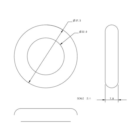 Allen Brothers 15.5MM X 22MM Nylon Sail Ring