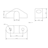 Allen Brothers 9MM Open Base Fairlead