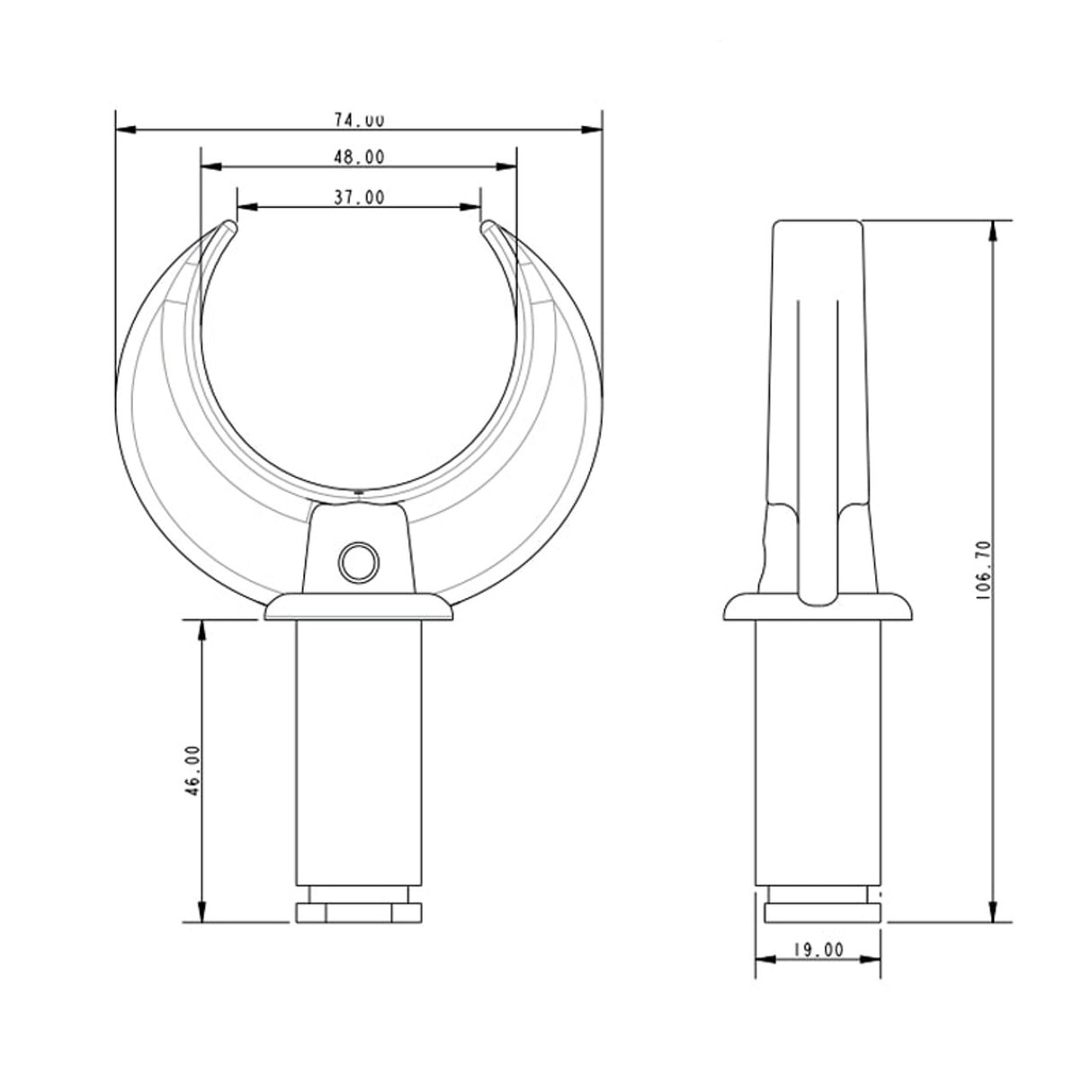 Allen Brothers 38MM Nylon Rowlock