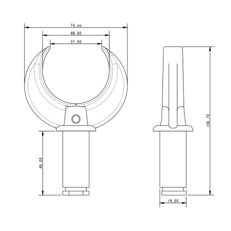 Allen Brothers 38MM Nylon Rowlock
