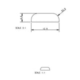 Allen Brothers Alloy Keelband Drilled X 3.05M