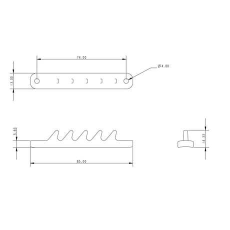 Allen Brothers 85MM Toothed Hook Rack
