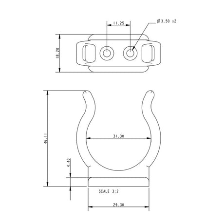 Allen Brothers 32MM Nylon Tube Clip