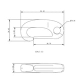 Allen Brothers 53MM Nylon Spring Hook - Grey