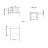 Allen Brothers 23MM X 28MM External Nylon Track Slide