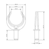 Allen Brothers 45MM Nylon Rowlock - White