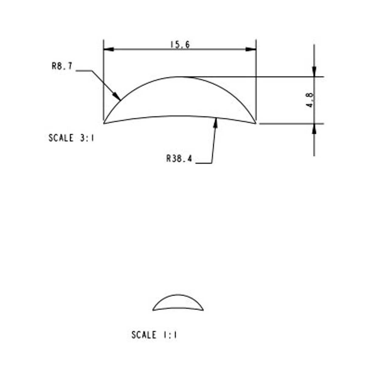 Allen Brothers Alloy Keelband Drilled X 3.3m