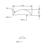 Allen Brothers Alloy Keelband Drilled X 3.3m