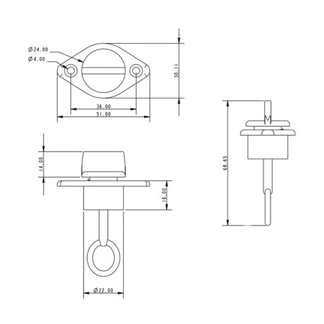 Allen Brothers 22MM Screw Bung & Socket