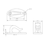 Allen Brothers 10MM Acetal Snatch Lead Hook