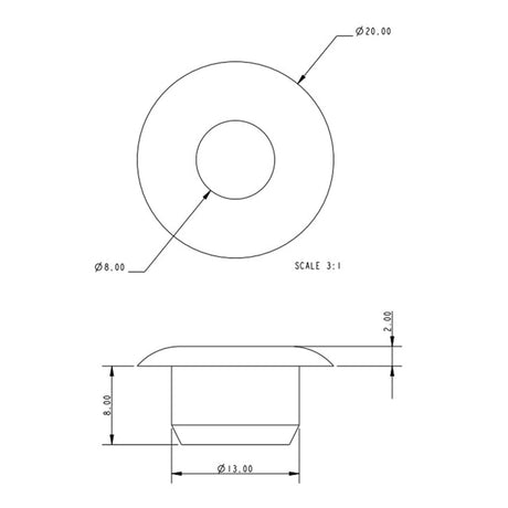 Allen Brothers 8MM X 13MM Deck Bush
