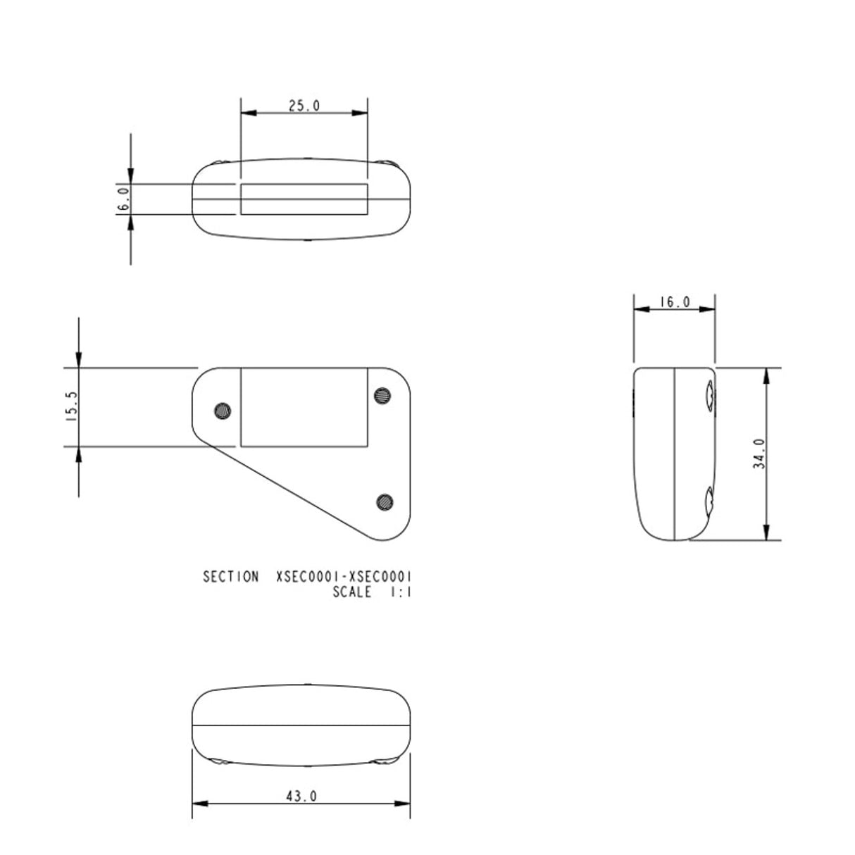 Allen Brothers 25MM Batten Pocket Protector