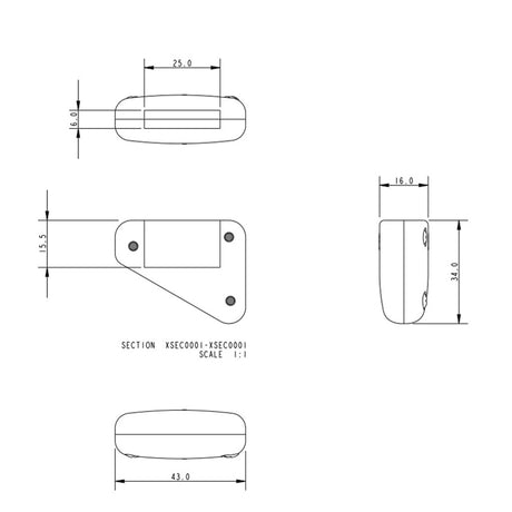Allen Brothers 25MM Batten Pocket Protector