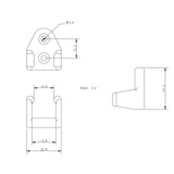 Allen Brothers Tiller Extension Retaining Clip