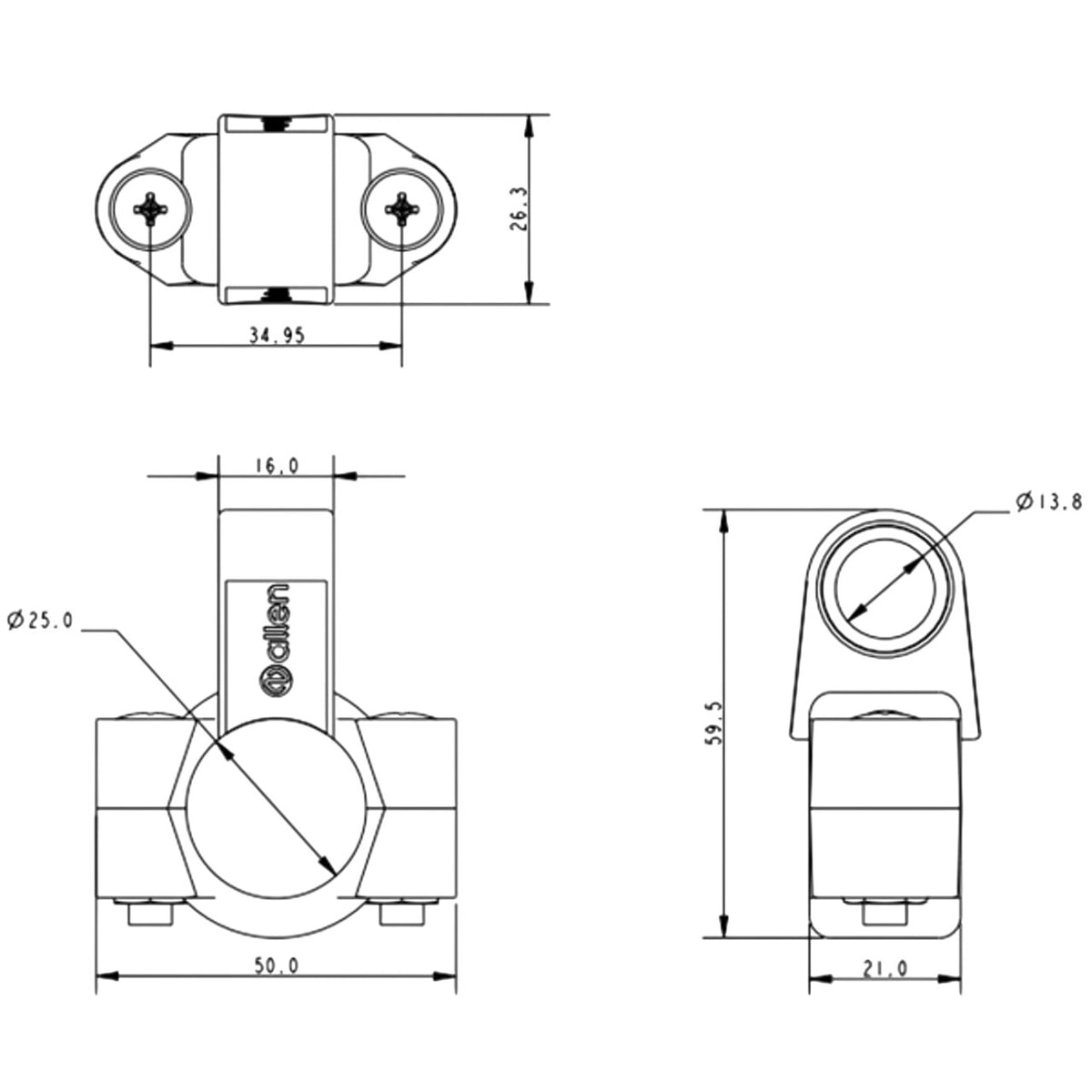Allen Brothers Stanchion Mounted Fairlead