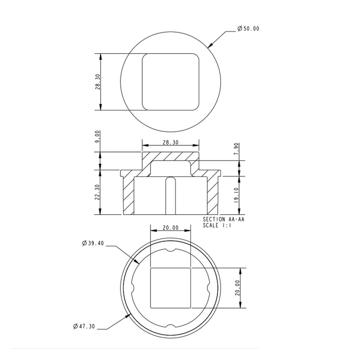 Allen Brothers Nylon Mast Heal