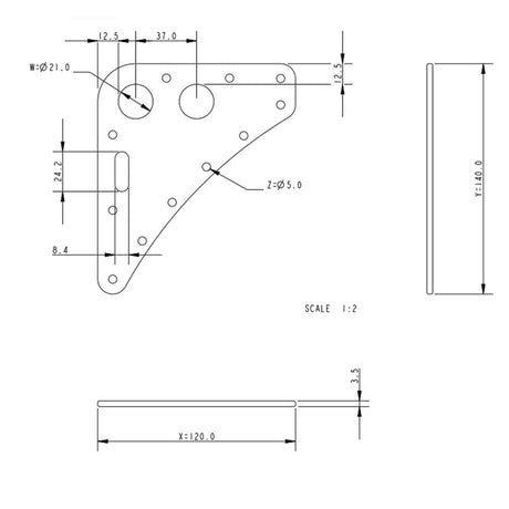 Allen Brothers 139 X 119MM Mainsail Headboard