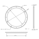 Allen Brothers 223MM O Hatch Cover - White