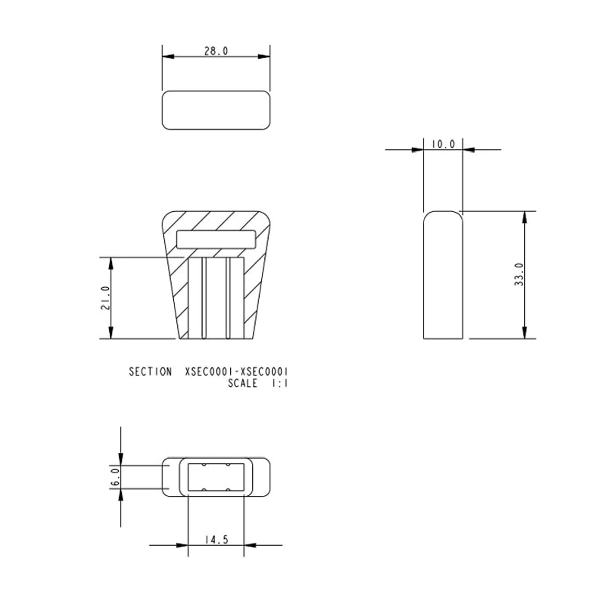 Allen Brothers 14MM Batten End Cap