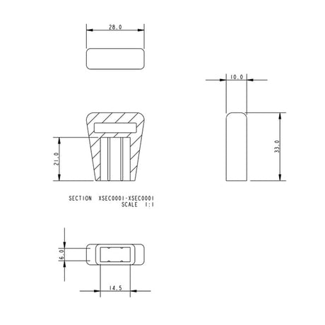 Allen Brothers 14MM Batten End Cap