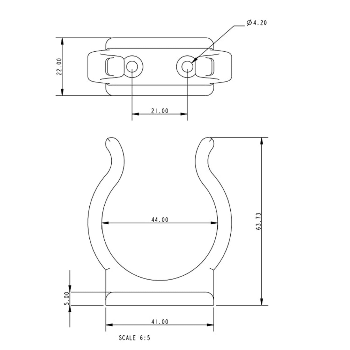 Allen Brothers 44MM Nylon Tube Clip