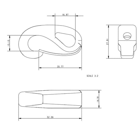 Allen Brothers 53MM H/D Nylon Spring Hook