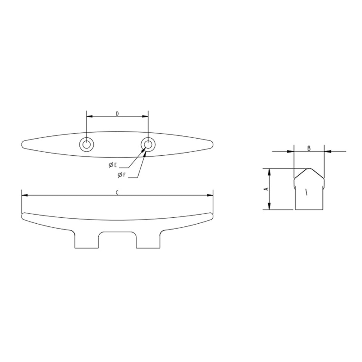 Allen Brothers 133MM Traditional Nylon Open Cleat