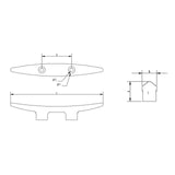 Allen Brothers 133MM Traditional Nylon Open Cleat