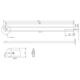 Allen Brothers 460MM Dinghy Spreader - Silver