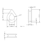Allen Brothers Nylon Thimble For 2MM Rope
