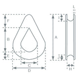 Allen Brothers Nylon Thimble For 3mm Rope