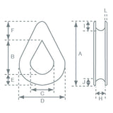 Allen Brothers Nylon Thimble For 6mm Rope